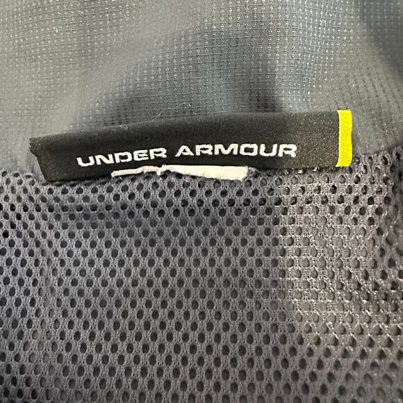 Under Armour Jacket Womens S Semi Fitted Gray Full Zip Lightweight Windbreaker - Picture 7 of 7